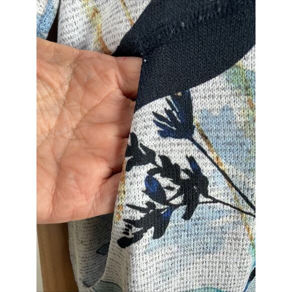 NWT Inoah Multicolor V Neck Front Pockets Art to Wear Dress #1130 SMALL - Picture 2 of 4